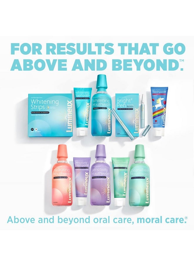 Lumineux Dentist Formulated Kids Toothpaste, Strawberry Flavor & Unicorn Approved - Certified Non-Toxic, Fluoride Free & SLS Free - 3.75 Oz