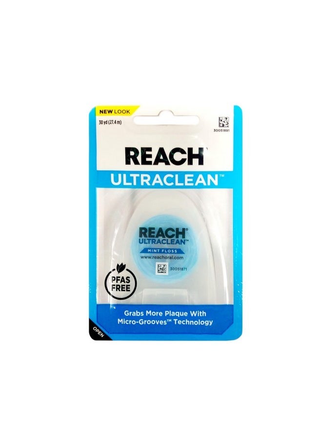 REACH Ultraclean Mint Floss 30 Yards (Pack of 2)