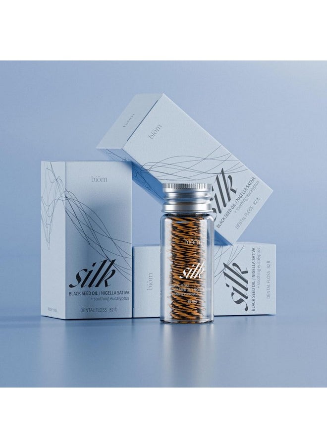 Silk Expanding Dental Floss - Nigella Sativa, Eucalyptus, Cruelty-Free, Sustainable Packaging