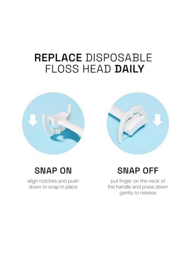 REACH Ultraclean Access Flosser Unflavored Disposable Heads, 28 Count