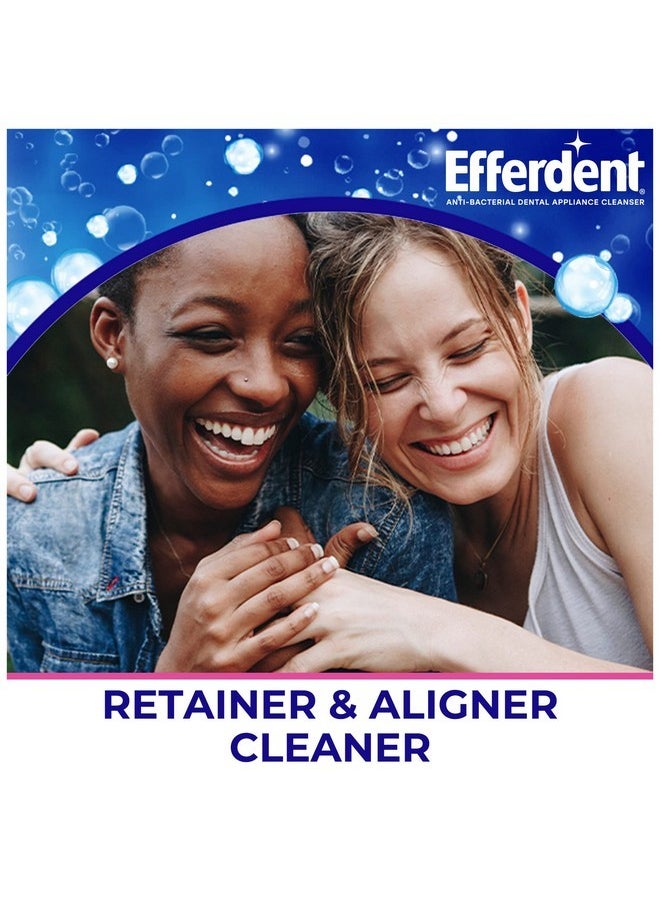 Efferdent Retainer Cleaning Tablets, Denture Cleaning Tablets for Dental Appliances, Minty Fresh & Clean, 126 Count