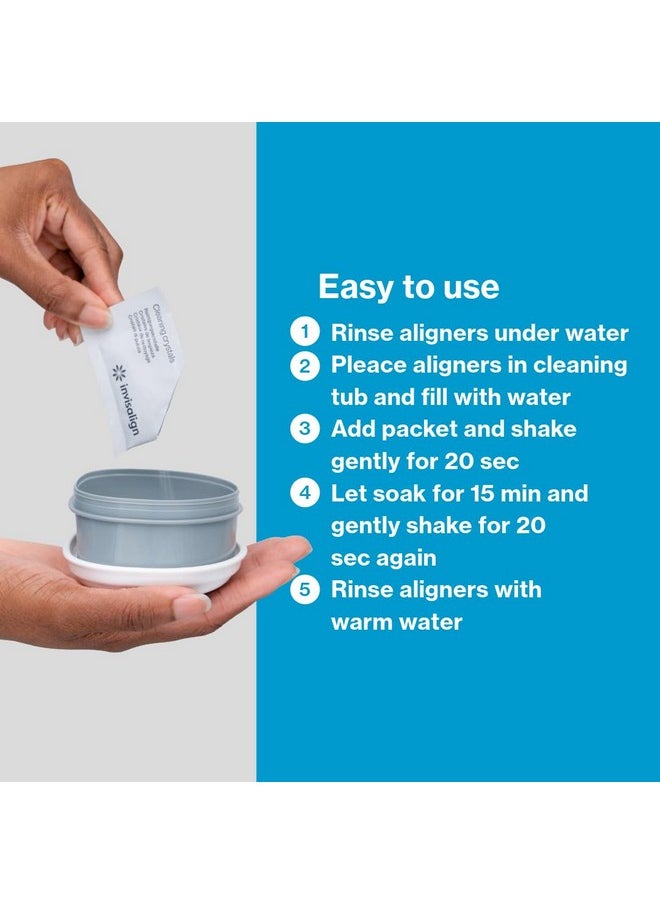 INVISALIGN Cleaning Crystals for Clear Aligners and Retainers, (50 Packets)