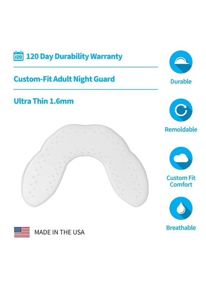 SOVA Aero Night Guard - 1.6mm Thin - Custom-Molded Fit - Protects Against Nighttime Teeth Grinding & Clenching - FSA/HSA Eligible - Odor & Taste Free - Remoldable Up to 20 Times - Non Toxic