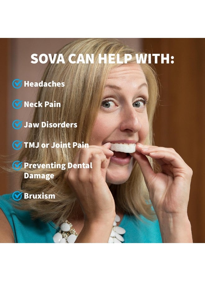 SOVA Aero Night Guard - 1.6mm Thin - Custom-Molded Fit - Protects Against Nighttime Teeth Grinding & Clenching - FSA/HSA Eligible - Odor & Taste Free - Remoldable Up to 20 Times - Non Toxic
