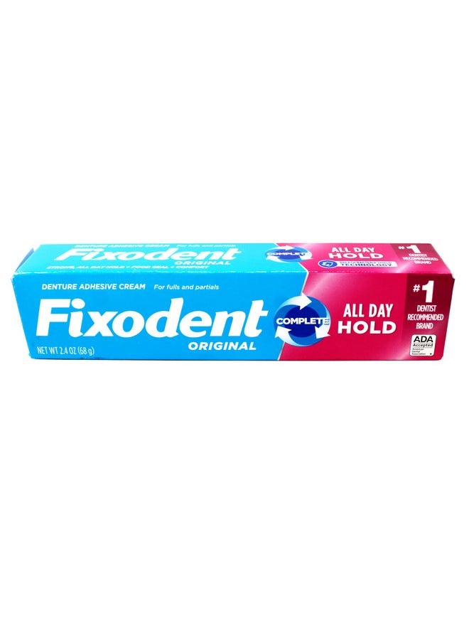 Fixodent Original Denture Adhesive Cream-2.4 oz, 4 pk