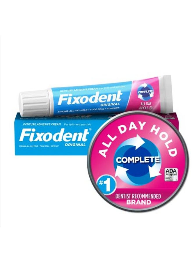 Fixodent Original Denture Adhesive Cream-2.4 oz, 4 pk
