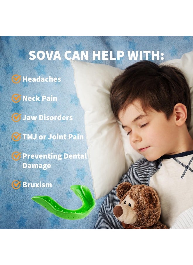 SOVA Junior Night Guard, Purple Punch - 1.6mm Thin - Custom-Molded Fit - Protects Against Nighttime Teeth Grinding & Clenching - FSA/HSA Eligible - Odor & Taste Free - Remoldable Up to 20 Times
