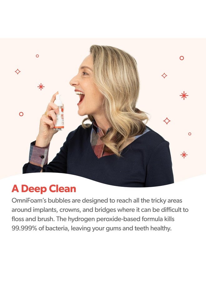 Eversmile OmniFoam Dental Cleaner - Cleaning Foam for Implants, Crowns, and Bridges - Pack of 1, 50ml Bottle