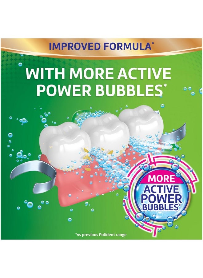 Polident Overnight Whitening Antibacterial Dental Appliance Cleanser Tablets, 90 Count (2 Pack)