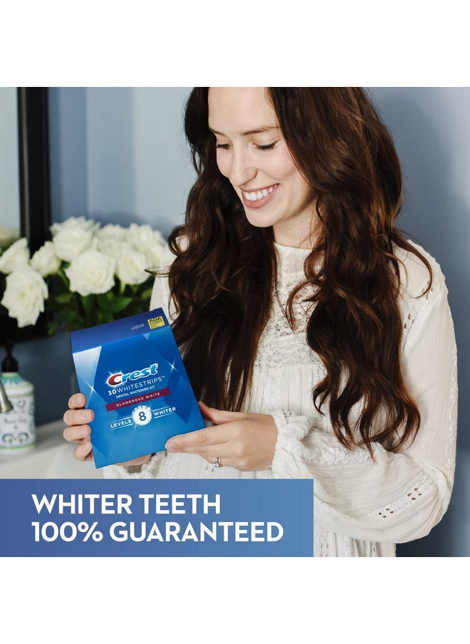 Crest 3D White Luxe Whitestrip Teeth Whitening Kit, Glamorous White, 14 Treatments( Each with 1 Upper/ 1 Lower), 28 Strips