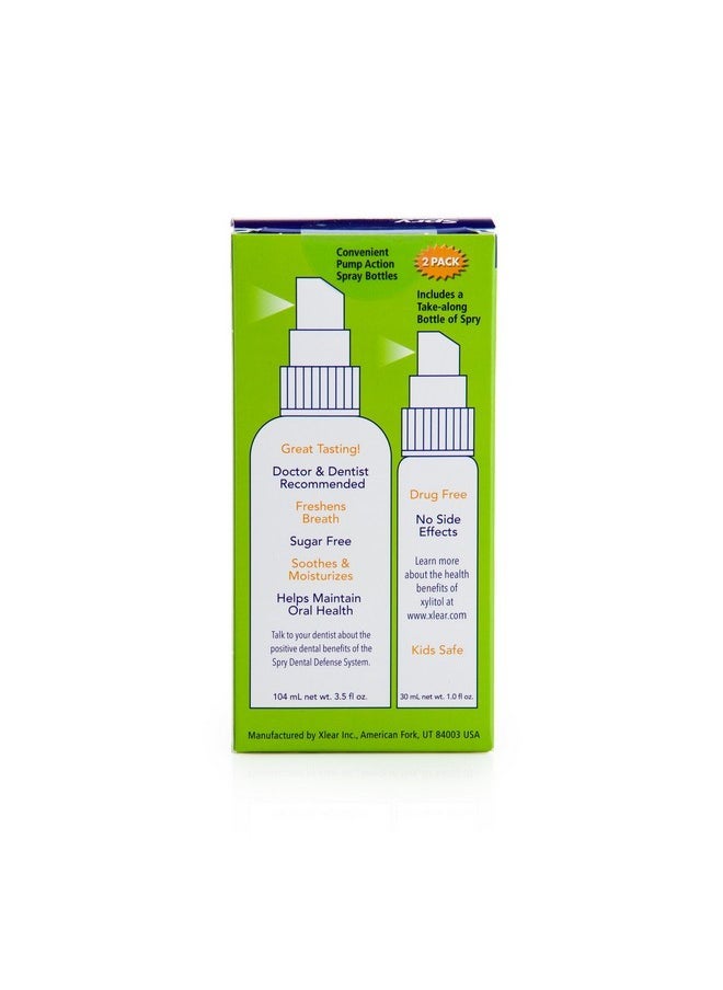 Spry Xylitol Moisturizing Bad Breath Mouth Spray, Bad Breath Treatment Oral Breath Spray with Natural Spearmint, 4.5 fl.oz (Pack of 1)