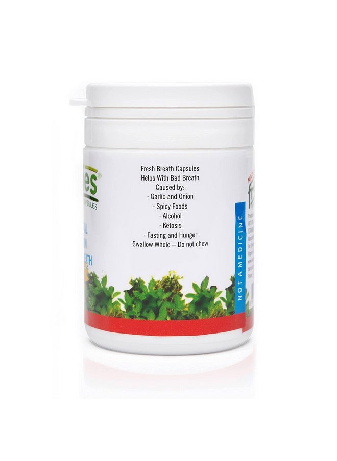 Freshies Gel Capsules for Bad Breath- Organic Peppermint and Parsley Oil Stomach Mint Breath Fresheners- Keto Friendly- Fresh Breath for 3+ Hours- 90 Count
