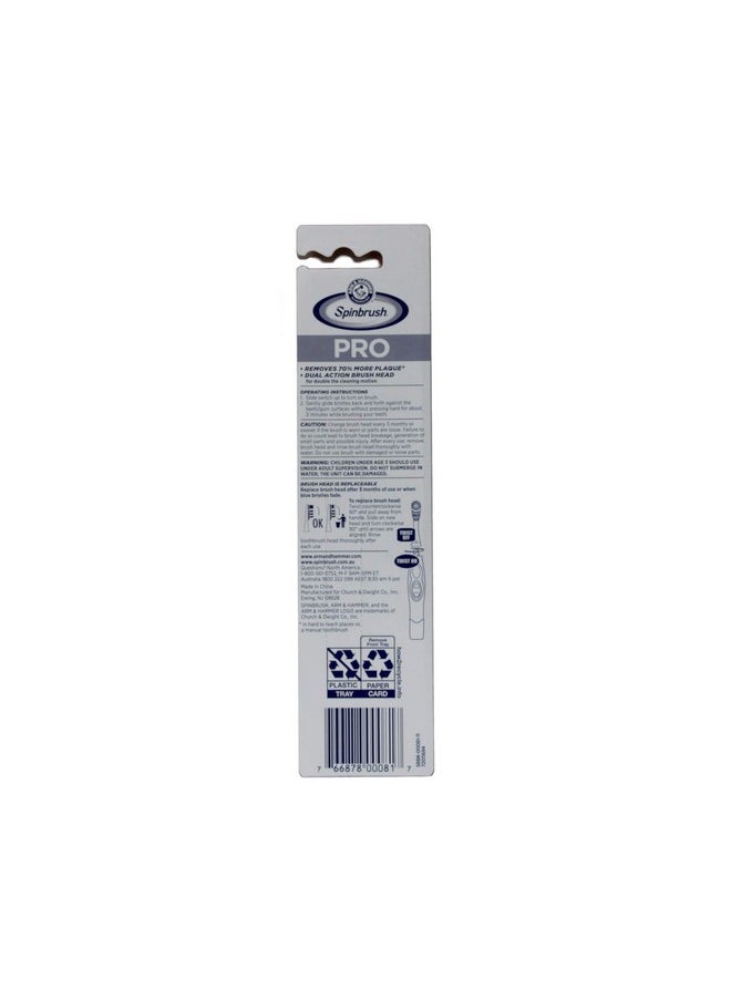 ARM & HAMMER Spinbrush Pro-Clean Replacement Brush Heads, Medium 2 ea (Pack of 4)