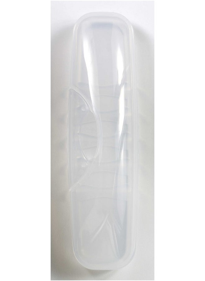 RADIUS Toothbrush Big Brush with Replaceable Brush Head BPA Free ADA Accepted - Right Hand - Marble Brush with Clear Case