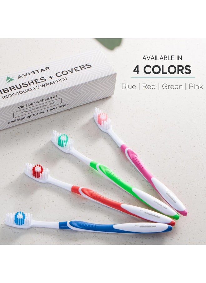 Bulk Toothbrushes Pack - 24 Individually Wrapped Toothbrushes for Travel, Hotels, AirBnB Guests, Relief Missions, and Donations - Disposable Toothbrush Pack for Adults and Kids