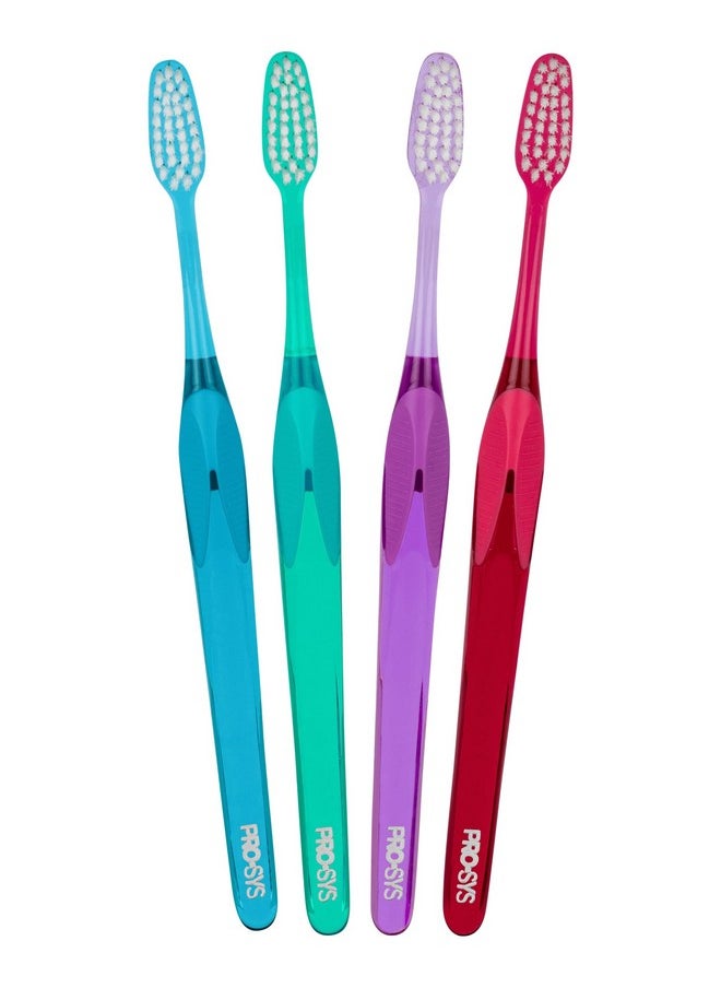 PRO-SYS® 45D Normal Soft Toothbrush (45-Degree Angle Brush), 4-Pack