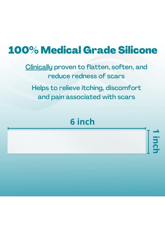 NewGel+ Advanced Silicone Scar Treatment Sheeting for OLD and NEW Scars, for Surgery, Injury, Keloids, C-Section, Burns, and Acne, Reusable, 1