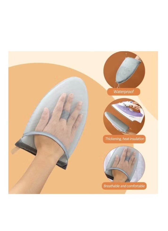 Steamer Gloves, Garment Steamer Ironing Glove, Waterproof Anti Steam Mitt with Finger Loop, Complete Care Protective Garment Steaming Mitt, Heat Resistant Gloves for Clothes Steamers
