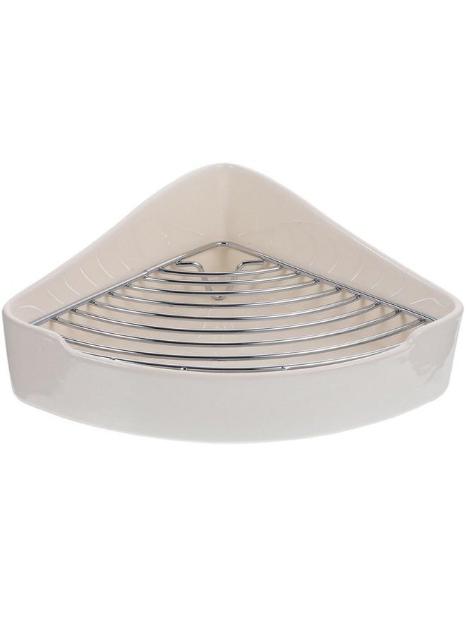 POPETPOP Rabbit Litter Box Ceramic Rabbit Toilet : Rabbit Corner Litter Box Bunny Litter Box Small Animal Litter Box Pet Toilet for Guinea Pigs Hamster Chinchilla Hedgehog, 24x18.5cm, White