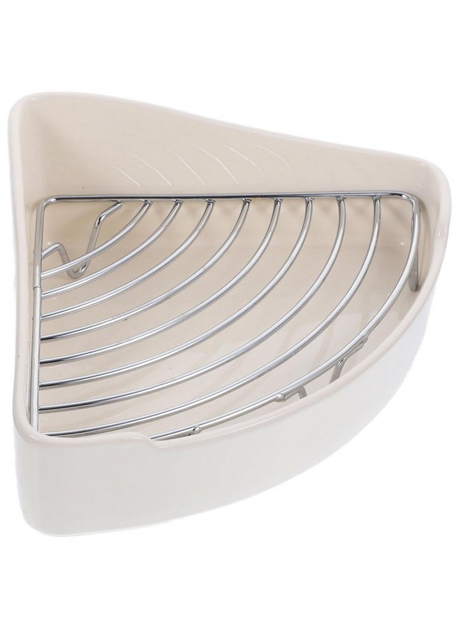 POPETPOP Rabbit Litter Box Ceramic Rabbit Toilet : Rabbit Corner Litter Box Bunny Litter Box Small Animal Litter Box Pet Toilet for Guinea Pigs Hamster Chinchilla Hedgehog, 24x18.5cm, White