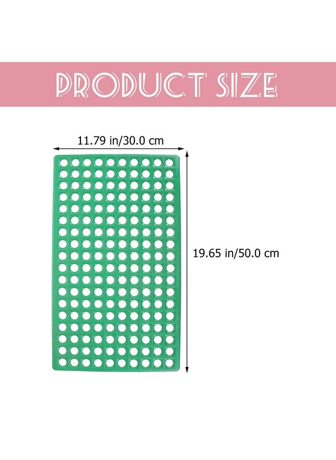 POPETPOP Rabbit Cage Mat for Feet: Rabbit Floor Mat with Hole Rabbit Resting Mat Rabbit Cage Liner Foot Resting Pads for Bunny Guinea Pig Chinchilla Ferret, 50.00X30.00X2.00CM, Black