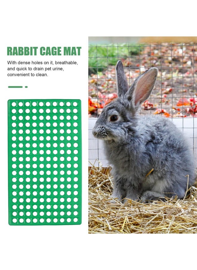POPETPOP Rabbit Cage Mat for Feet: Rabbit Floor Mat with Hole Rabbit Resting Mat Rabbit Cage Liner Foot Resting Pads for Bunny Guinea Pig Chinchilla Ferret, 50.00X30.00X2.00CM, Black