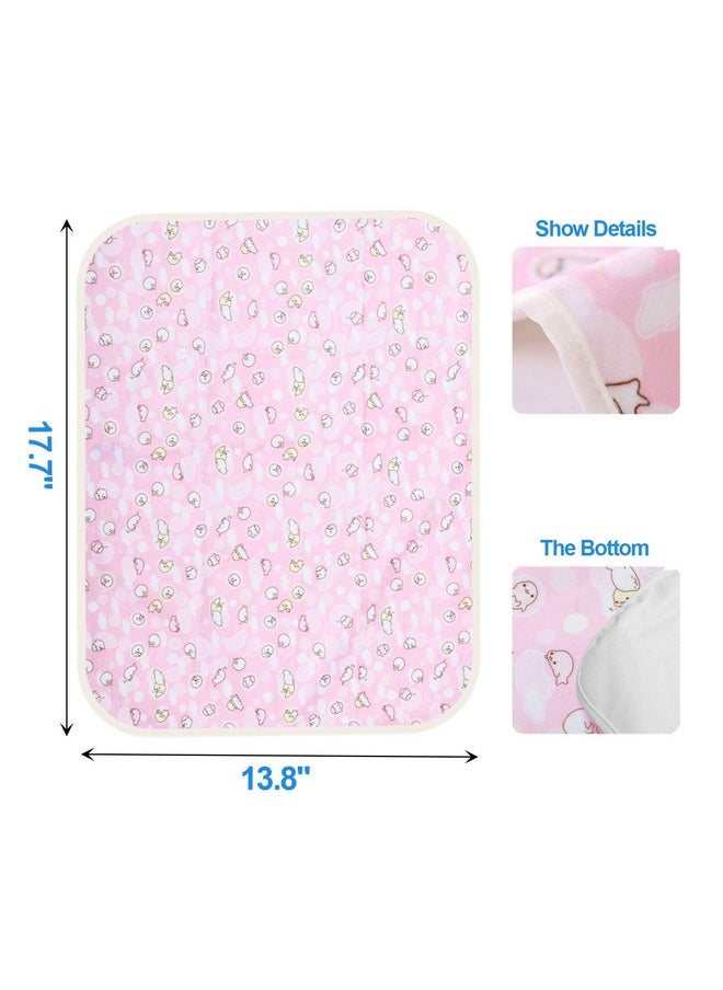 kathson 4 Pack Guinea Pig Cage Liner Hamster Cage Bedding Pad Reusable Pee Pads Super Absorbent Waterproof Food Mat for Small Animals