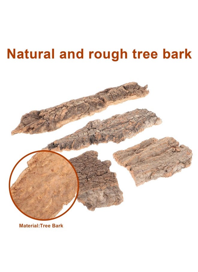 balacoo Terrarium Tree Bark: 8pcs Reptile Bark Decoration Natural Cork Bark Backdrop Reptile Tank Background Leopard Cork Bark - Tarantula Enclosure Accessories
