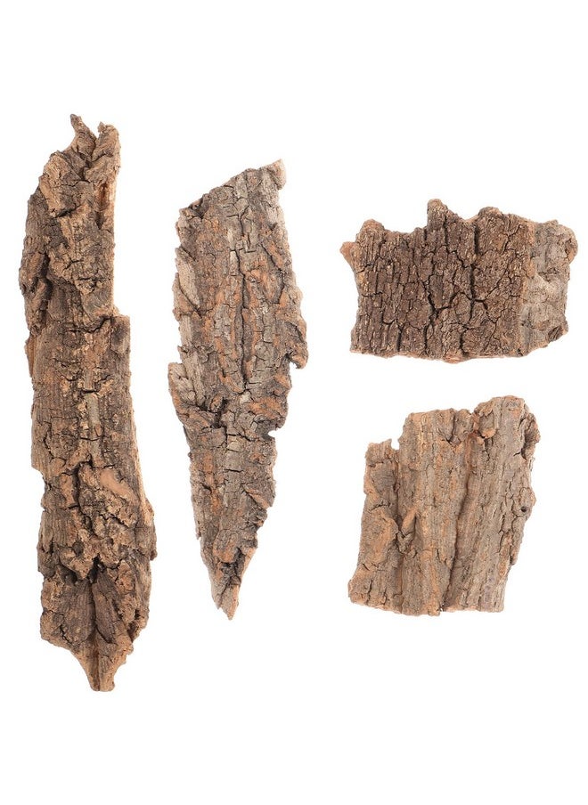 balacoo Terrarium Tree Bark: 8pcs Reptile Bark Decoration Natural Cork Bark Backdrop Reptile Tank Background Leopard Cork Bark - Tarantula Enclosure Accessories