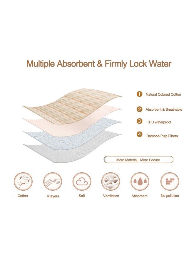 kathson Guinea Pig Cage Liner, 4 Pack Bedding Pads Washable Absorbent Reusable Waterproof Mats for Guinea Pig Rabbit Bunny Hamster Cat Puppy Small Animals