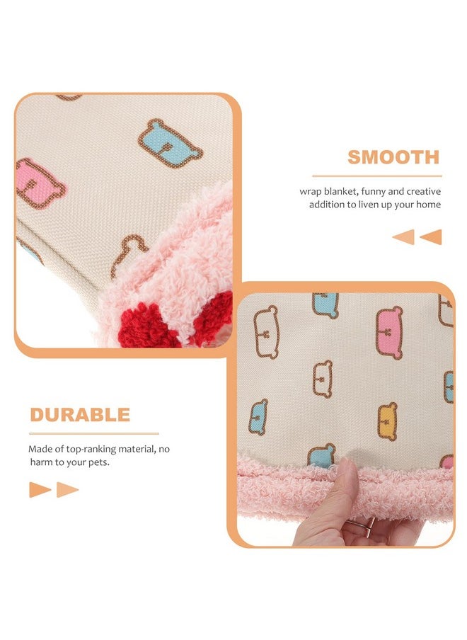 POPETPOP Hamster Sleeping Bag : Warm Hamster Bed Hamster Sleeping Pouch Hamster Nest Small Animal Hideout for Hamster Hedgehog, Random Color, 9.06 x 7.09 x 2.95 Inches