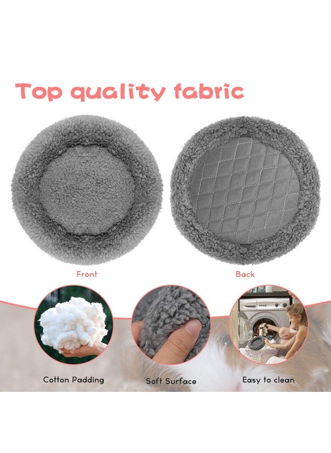 BWOGUE Hamster Bed,Round Velvet Warm Sleep Mat Pad for Hamster/Hedgehog/Squirrel/Guinea Pig/Rats and Other Small Animals