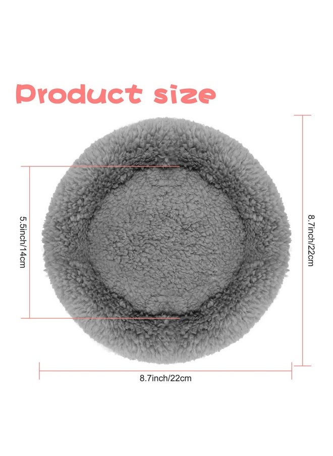 BWOGUE Hamster Bed,Round Velvet Warm Sleep Mat Pad for Hamster/Hedgehog/Squirrel/Guinea Pig/Rats and Other Small Animals