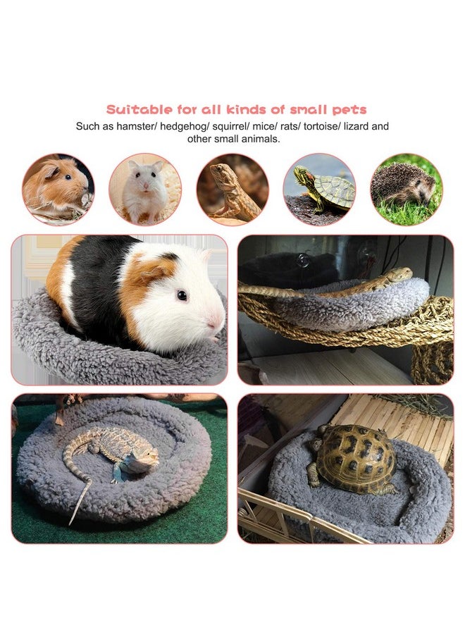 BWOGUE Hamster Bed,Round Velvet Warm Sleep Mat Pad for Hamster/Hedgehog/Squirrel/Guinea Pig/Rats and Other Small Animals