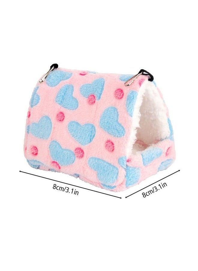 MiOYOOW Winter Warm Hamster Bed, Parrot Hanging Hammock Nest Home Soft Small Pet Bed House with Hook Design for Hamster