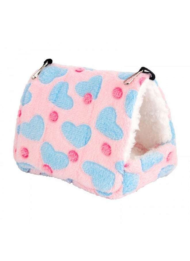 MiOYOOW Winter Warm Hamster Bed, Parrot Hanging Hammock Nest Home Soft Small Pet Bed House with Hook Design for Hamster