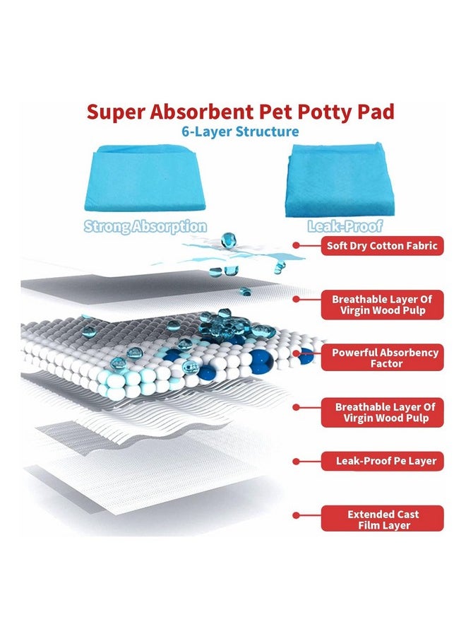 Hamiledyi 100PCS Rabbit Pee Pads Disposable Cage Liners Leak-Proof Super Absorbent Pet Toilet/Potty Training Pad for Puppy Guinea Pigs Hedgehog Hamsters Chinchillas and Other Small Animals
