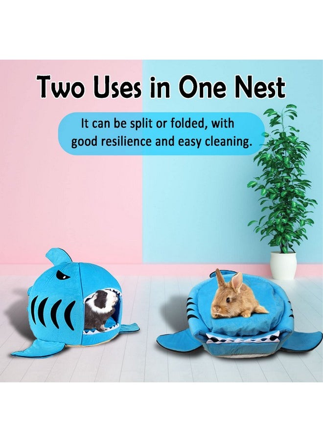 Hamiledyi Guinea Pig Bed, Large Hideout Washable Winter Warm Sleeping House for Dwarf Rabbit Bunny Chinchilla Ferret Rat
