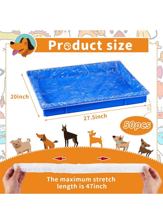 Tondiamo 50 Pieces Cage Liners for Small Animals Disposable Hamster Tray Liner Clear Plastic Box Liner Leak Proof Guinea Pig Cage Liner Bag Litter Toilet Film for Rabbit Bunny Hamster Hedgehog