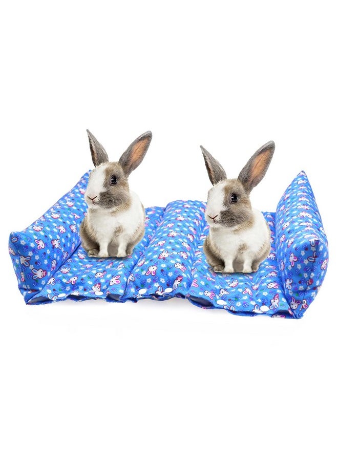 pranovo Rabbit Bed Lounger Pillow Cuddle Cushion with Two Cotton Pillows for Bunny Flop Mat Snuggle Bed Rabbit Cuddle Bed Bunny Snuggle Concave Bed Prevent Sore Hock