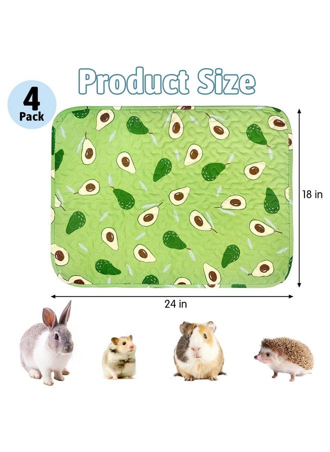 Hamiledyi 4 Pcs Guinea Pig Cage Liners 23.6