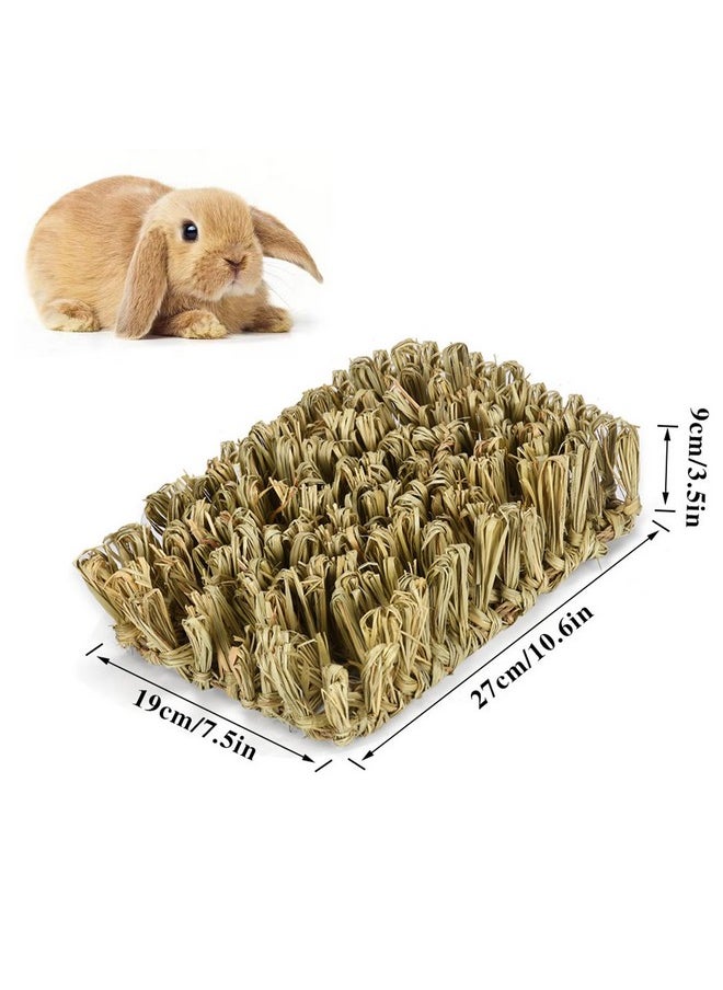 Rebecca online Rabbit Grass Mat Bunny Chew Toys Woven Bed Mat for Bunny Guinea Pig Chinchilla Squirrel and Small Animal