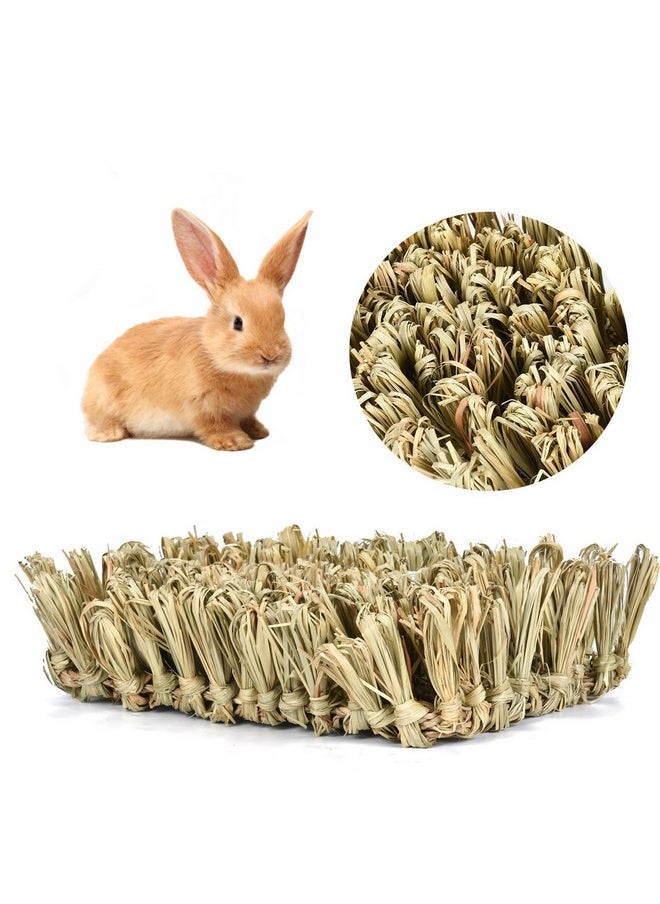 Rebecca online Rabbit Grass Mat Bunny Chew Toys Woven Bed Mat for Bunny Guinea Pig Chinchilla Squirrel and Small Animal