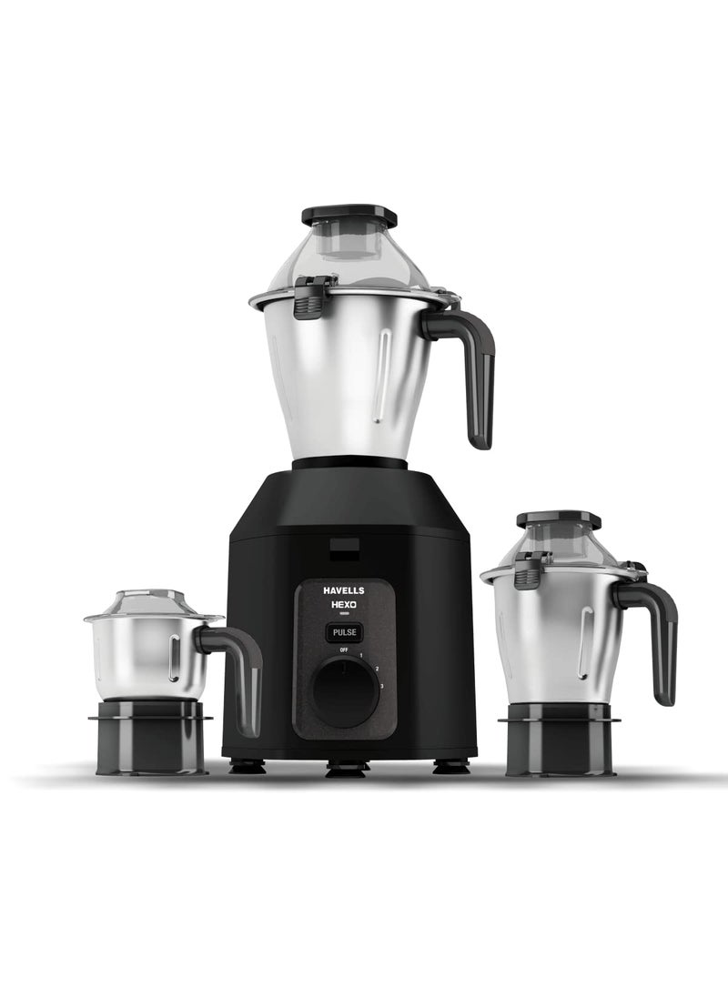 Havells Hexo 3 Jar Mixer Grinder Black 1000 W