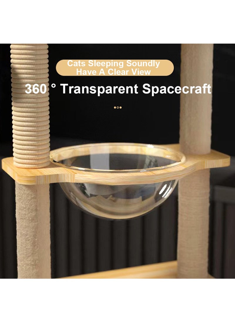 Cat Climbing Frame Multi-level Cat Tower Cat Nest Cat Scratching Board Space Capsule Cat Tree Cat Supplies Pet Cat Toys Pet Supplies