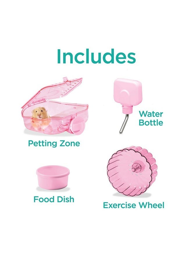 Kaytee CritterTrail Pink Habitat for Pet Mice, Dwarf Hamsters, Hamsters or Gerbils