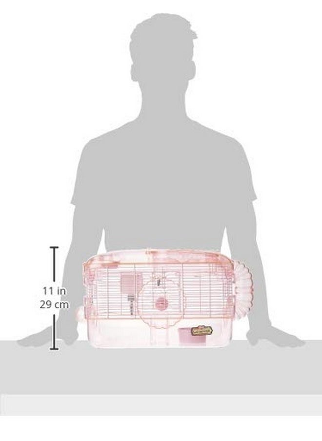 Kaytee CritterTrail Pink Habitat for Pet Mice, Dwarf Hamsters, Hamsters or Gerbils