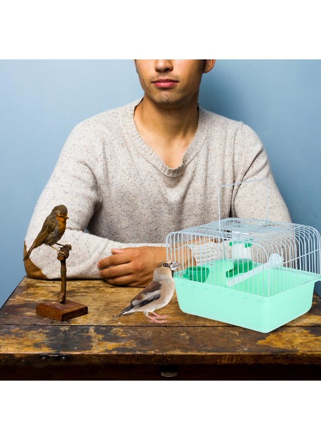 BESPORTBLE Portable Birdcage Portable Bird Cage for Lovebirds Bird Carrying Carrier Conure Cage Bird Travel Carrier Bird Cages for Cockatiels Pet Travel Cage Canaries Cage Light Green Abs