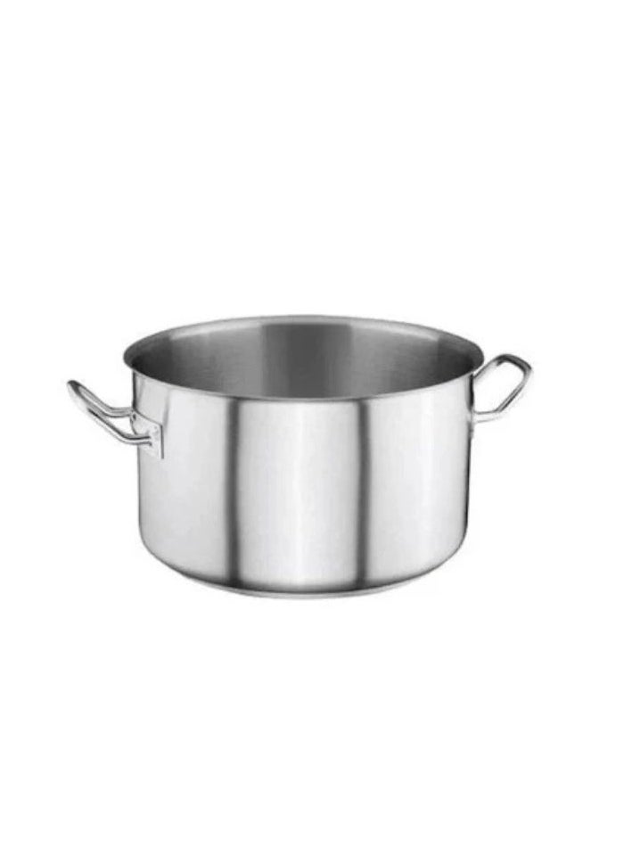 Stainless Steel Cooking Pot 18cmØ. 10.8cmH. - 2.7L  Multi-Stove Safe, Hollow tubular stay cool handles Stainless Steel. Heat Efficient. Dishwasher Safe. Italy