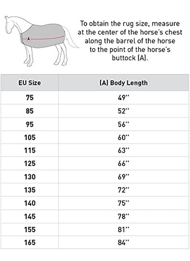 HORZE Glasgow Light Weight Waterproof Turnout Horse Sheet (No Fill) - Dark Blue - 78 in